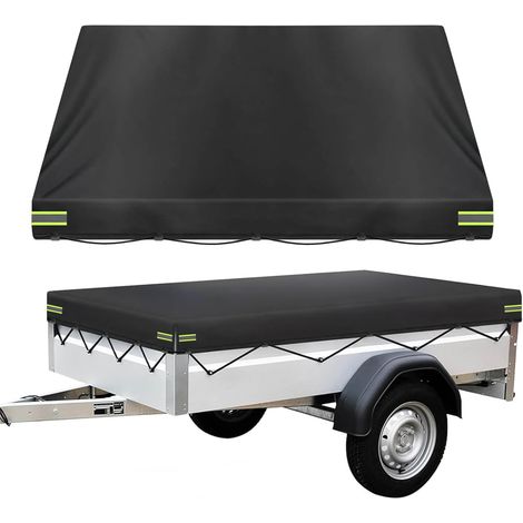 Housse de remorque imperméable toutes saisons 214 x 122 x 13 cm – camping-cars et camping-cars  Protection contre la neige, les UV, les