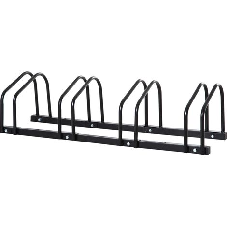 Support pour vélo pouvant accueillir jusqu'à 5 motos, résistant aux intempéries et durable, noir, 145 x 33 x 27cm
