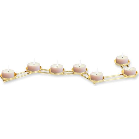 Porte-bougies à 7 branches, centre de table, chandeliers en métal, support pour lampe à bougie