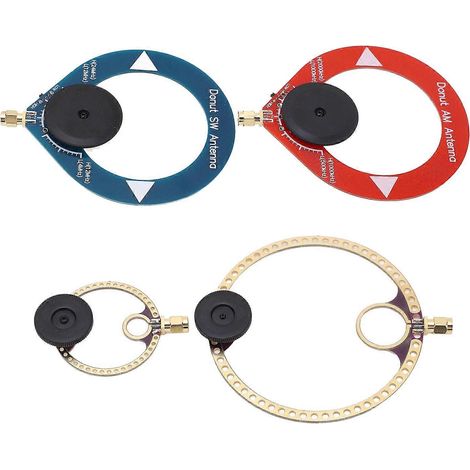 Antenne donut ondes courtes et moyennes AM MW/SW Mini boucle multifonctionnelle, kit de 4 pièces pour radios FM/SW (1/5)