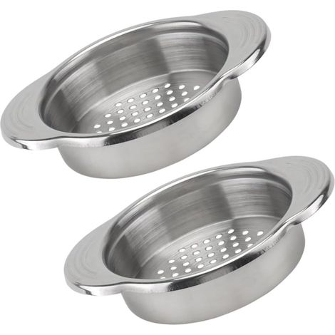 Ensemble de 2 passoires en acier inoxydable, pour conserves, cuisine, faciles à nettoyer. (1/5)