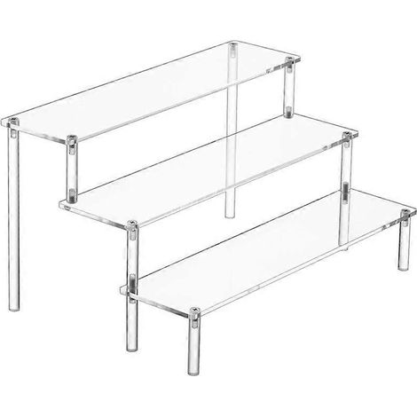 Présentoir en acrylique, présentoir à parfums, étagère transparente en acrylique pour aliments, tab-JBMEDIA (1/4)
