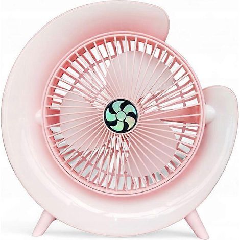 Tragbarer Mini-Tischventilator mit LED-Nachtlicht, 1200-mAh-Akku, USB-betriebener, leiser Ventilator, 3 Geschwindigkeitsstufen einstellbar – ideal für Zuhause, Büro, Studentenwohnheim und Reisen. (1/5)