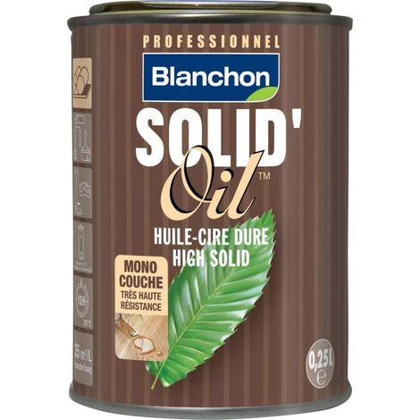 Aceite duro Blanchon Solid'oílTM 0,25L escala de roble viejo