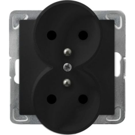 Enchufe eléctrico Ospel gp-2yraz/m/33 doble 16 A plástico