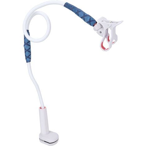 Support tube ventilateur aluminium alliagé, support tuyau respiratoire rotation 360°, fixe tube accessoire respiratoire. (1/5)