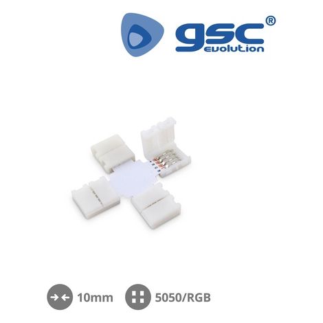 Clip en forma de + 10mm SMD5050/RGB
