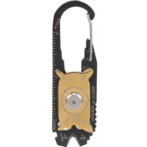 Lot de 20 outils multifonctions en acier inoxydable, mini clé à molette et tournevis de poche, porte-clés EDC portable (1/5)