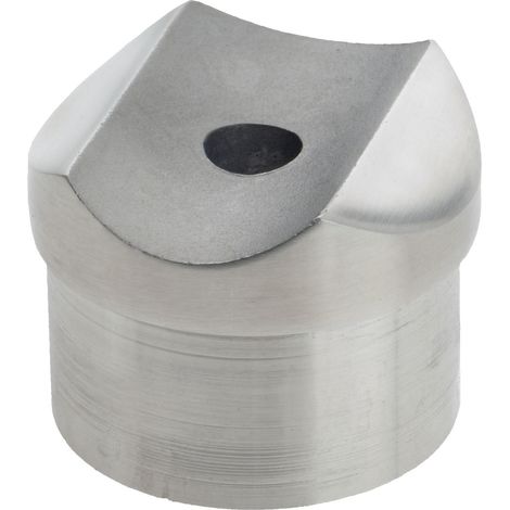 CROSO Adapter für Rohr ø 42,4 x 2,0mm,Sattelmaß 42,4mm,Höhe 18 mm,Edelstahl V2A
