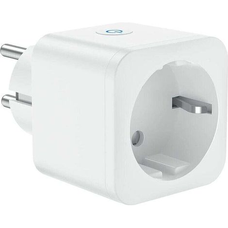 WiFi smart plug, 16A 3680W, compatible with Alexa and Google Home, with voice control and remote control, timer plug with timer function (1 Pack) (1/3)