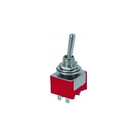 Interruptor de doble palanca ON-OFF-ON de 3 A y 250 V