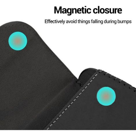 1 Boîte de Lunettes, Support Pare-Soleil, Fermeture Magnétique, Rangement Cartes Clés, Accessoire Voiture (1/5)