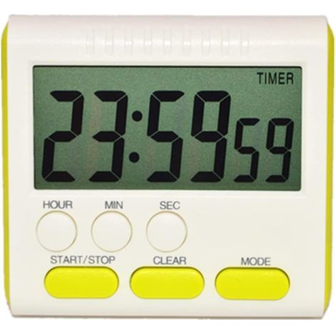 Mini-Digitaltimer, 24-Stunden-Format, Countdown und Stoppuhr, für Kochen, Sport, Studium, Meetings (1/4)