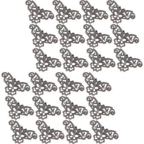 teiliges Set Vintage Eckenschützer aus Metall dekorative