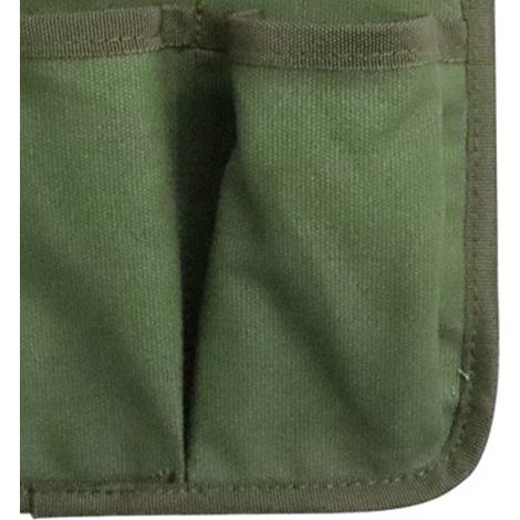 Sac de rangement pour chaise, sac organisateur suspendu pour chevet, sac de rangement pour chaise de poche, sac de rangement pour lit d'hôpital, toile de camping, vert militaire. (1/5)