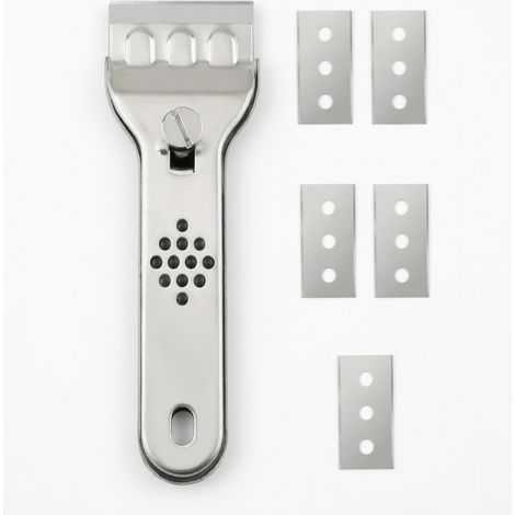 Couteau de nettoyage en acier inoxydable, avec 5 lames (1/5)