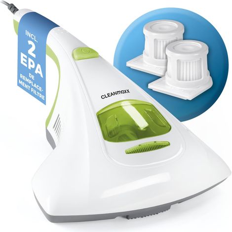 aspirateur d'acariens + 2 filtres EPA lumière UV-C aspirateur à Main pour Matelas, Nettoyeur d'acariens pour Personnes allergiques détruit 99,9% des acariens (1/5)