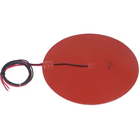 Silikon-Heizmatte mit NTC-Thermistor (100 kΩ) für 3D-Drucker-Heizbett, 300 W, 300 mm Durchmesser, 12 V DC (1/5)