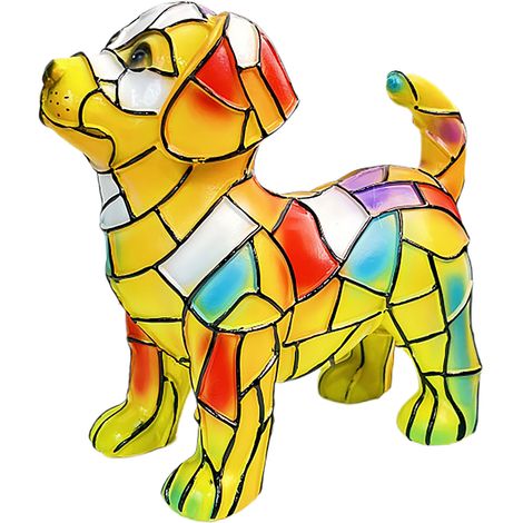 Veilleuse LED Chien Golden Retriever Statue Décorative Lampe de Chevet Bureau Design Créatif avec Interrupteur USB Indépendant (1/5)