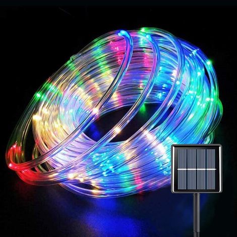 Guirlande Solaire - 200 LED - 22 M - Étanche IP65 - 8 Modes - Pour Jardin Patio Piscine Fête Extérieur - 1 Pièce (1/5)