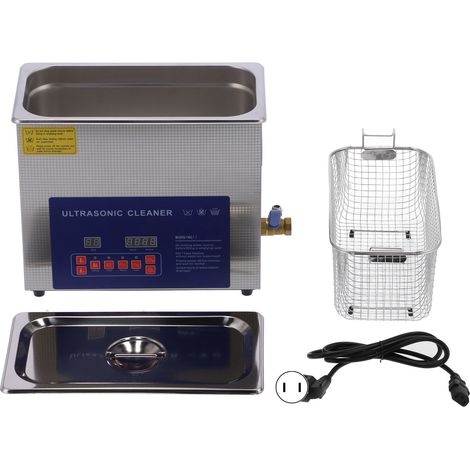 Nettoyeur Ultrasonique 6L Double Fréquence 40kHz/28kHz avec Minuterie et Chauffage, Affichage Numérique MH-031G (1/5)