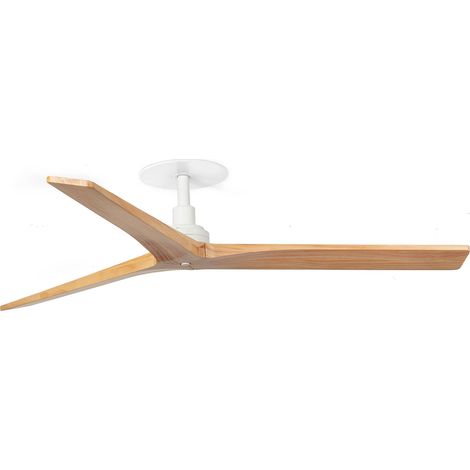 KLIM RECESSED M Ventilador blanco/roble