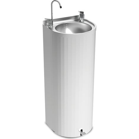Fontaine à Eau sur Pied en Inox à Pédale 350 x 300 mm - Fricosmos