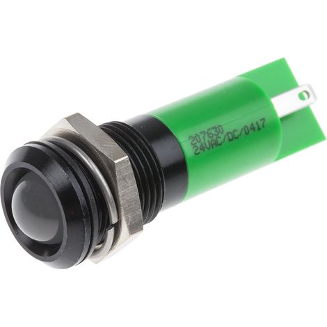 Voyant LED lumineux Vert RS PRO, dia. 14mm, IP67 ( Prix pour 1 )