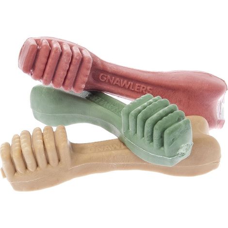 Knochenobst vegetarische Snacks für Hunde Pinsel mittel 12 Beutel à 85 g mit Kalzium und Vitamin C (1/2)