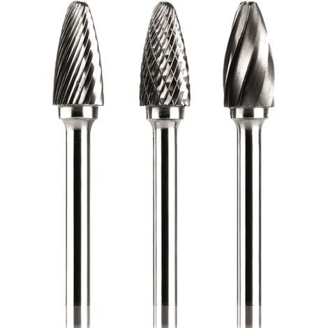 Fresa Carb.Tungsteno F - 16x25x6 L.70 DC. forma ogiva sferica - Rosver - 1 pz