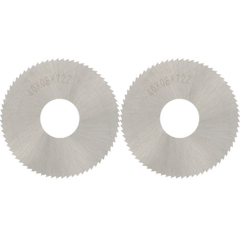 2 Lames de scie circulaire à métaux, disque en acier rapide 40 x 0,8 mm, 72 dents, lot de 2 pièces. (1/5)