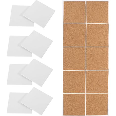 de 10 dessous de verre ronds en céramique absorbants et