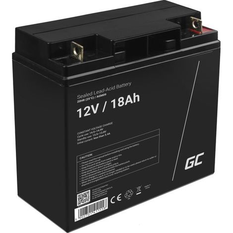 Green Cell – Batterie AGM09 12V 18000mAh pour modèle radiocommandé – Accessoire universel – Dimensions 181x77x167mm – Poids 4,8kg