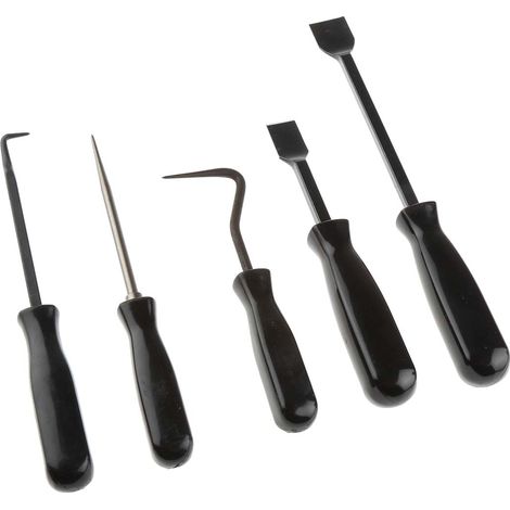 Rs Pro – Coffret multi-outils 5 pièces – Jeu de grattoirs en acier – Pour grattage de surfaces variées – Outils professionnels