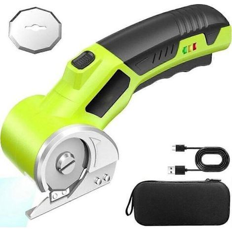 Ciseaux électriques sans fil. cutter rotatif rechargeable pour carton. avec lumière LED. plaque de carton mate (1/5)