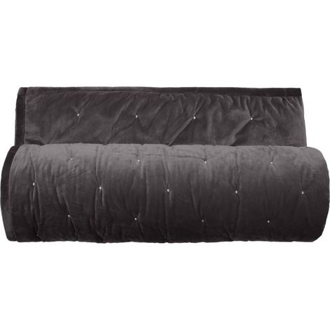 Couvre lit velours matelassé surpiqué "Gipsy" toutes dimensions Vent du sud - Gipsy Bison - 180 x 240 cm pour lit 1 place - Gipsy Bison -