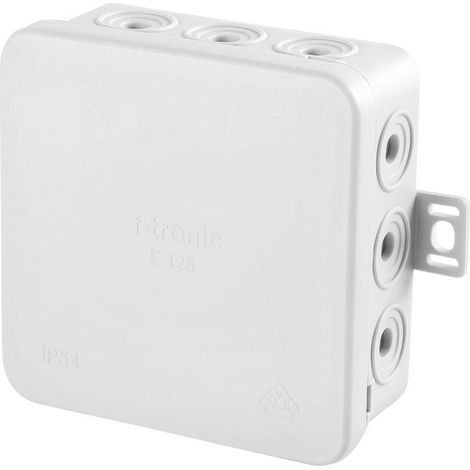 F-Tronic 7340139 Cassetta di derivazione (L x L x A) 75 x 75 x 40 mm Grigio luminescente IP54 10 pz. (1/2)