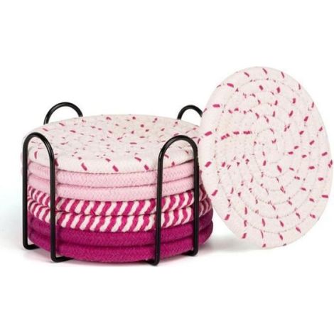 8 Dessous de Verre pour Bureau Dessous de Verre pour Boissons Dessous de Verre Absorbants pour Table Basse Dessous de Verre (1/5)