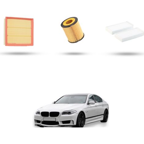 Kit tagliando 3 filtri compatibile con Bmw serie 5 (F10, F11, F18) activeHybrid 5 250kw dal 2011 (1/5)