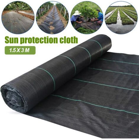 FENOPLASTICATapis de jardinage en tissu Anti-mauvaises herbes, tissu de désherbage pour pelouse extérieure et paysage (1/5)