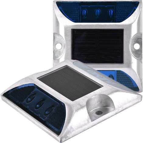 Straßenbodenleuchten, Solar-Gartenreflektoren, Gehwegmarkierungen, Fahrwegbeleuchtung, beschlagfreie LED-Leuchten, 2 Stück für Gehwege (1/5)