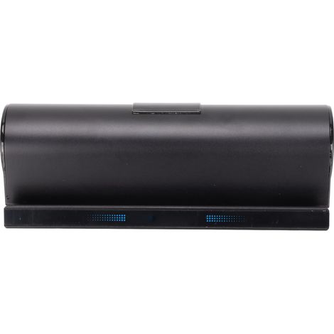 Enceinte Bluetooth stéréo à double haut-parleur rechargeable, portable et sans fil avec support pour téléphone et tablette (noir) (1/5)