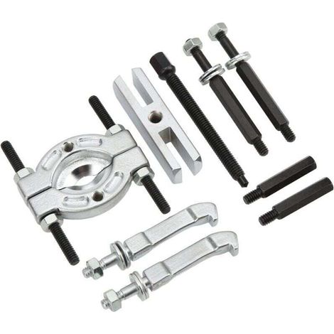 Ensemble d\'extracteurs de roulement, 9pcs extracteur d\'engrenage et kit de séparateur de roulement, kit universel d\'outils de retrait de roulement de pignon pour essieu de moyeu de roue, pigno (1/4)