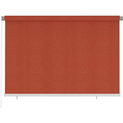 vidaXL Store roulant d'extérieur 225 (l) x 140 (H) cm couleur terre cuite HDPE (1/5)
