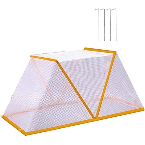 Gartenabdeckung 80x34x35cm, Pflanzenwachstumsbeschleuniger, Frostschutz, Anzuchttunnel für Gemüsegarten, Tragbares Gewächshaus mit Bögen, Treibvlies für Gemüse und Setzlinge (1/5)