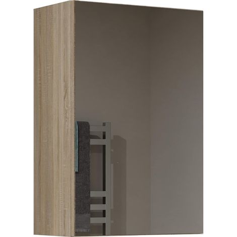 TONNI - Armadio a specchio a parete 1 anta - Mobile da bagno con specchio - Dimensioni 40x22x60 cm - Mobili da bagno (1/5)