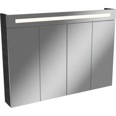 FACKELMANN Spiegelschrank Twindy - Dark Oak (1/4)