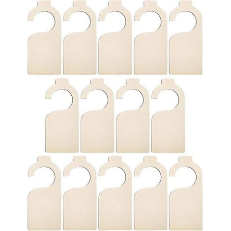 Separateur Bois Pour Tiroir - Diametre 18 Cm - Crochet 5 Cm - Double Face - Pour Tri Vêtements - Lot De 14 (1/4)