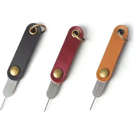 Si tratta di un kit per l'espulsione del vassoio della scheda SIM composto da tre pezzi, che include un apri-scheda a perno e uno strumento universale portatile per rimuovere la scheda SIM.