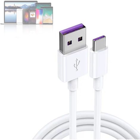 Jeu de 4 Câbles USB-C Rapide 5A pour Charge Ultra Rapide et Transfert de Données (1/5)